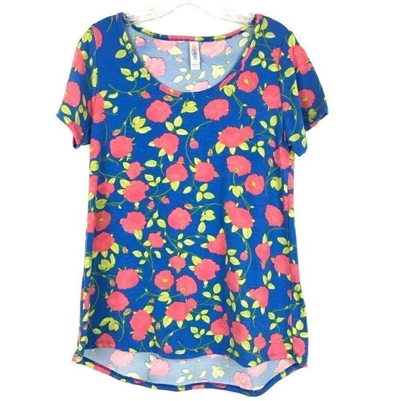 LuLaRoe Short Sleeve Floral Print Top Small - Picture 1 of 4